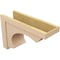 Ekena Millwork 10"W x 30"D x 20"H Classic Emerson Rough Cedar Woodgrain TimberThane Corbel, Primed Tan CORUR10X30X20EMRRCPR - alternate 4